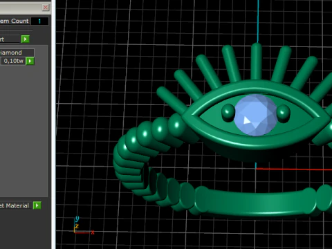 786 Ring eye 3D Print Model