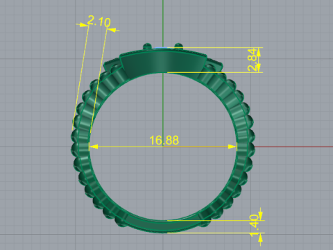 786 Ring eye 3D Print Model
