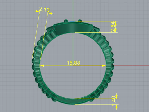 786 Ring eye 3D Print Model