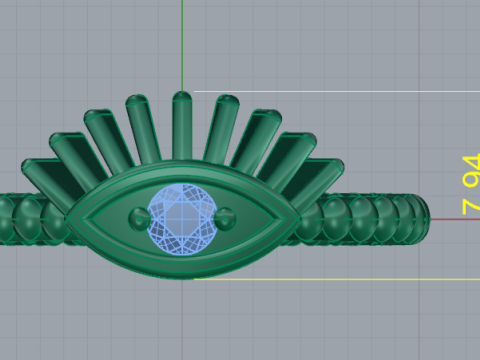 786 Ring eye 3D Print Model