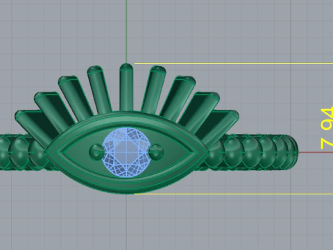 786 Ring eye 3D Print Model