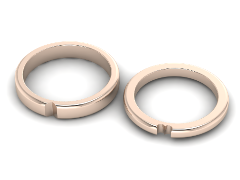 788 Wedding rings 3D Print Model
