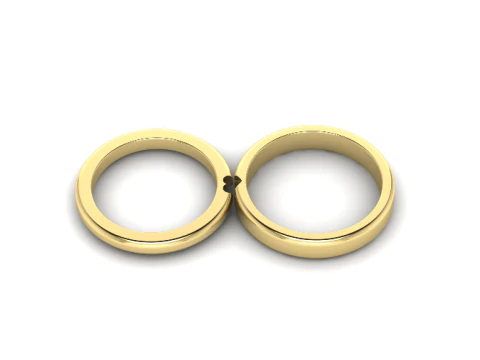 788 Cincin kawin Model Cetak 3D