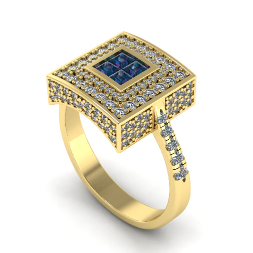 791 Ring 3D Print Model .c4d .max .obj .3ds .fbx .stl .blend 