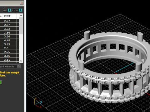 796 Ring 3D Print Model