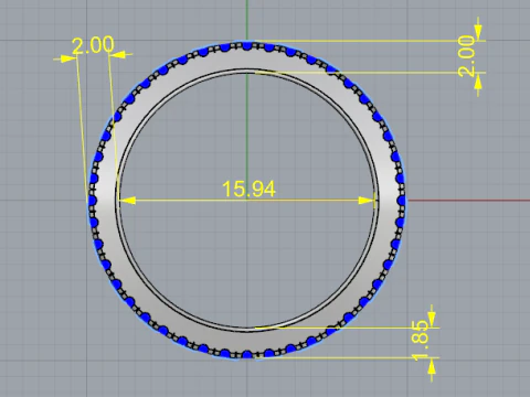 796 Ring 3D Print Model
