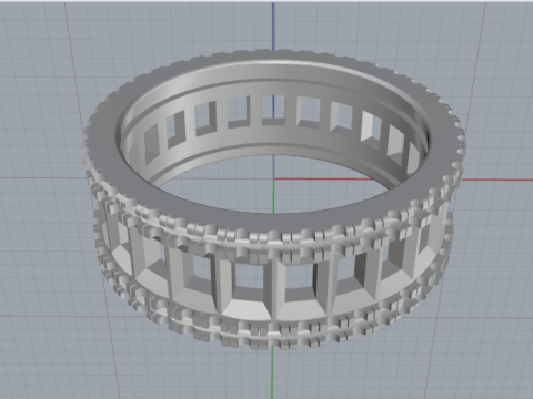 796 Ring 3D 打印模型