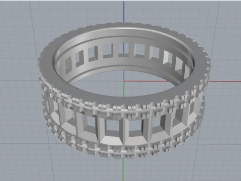 796 Ring 3D Print Model