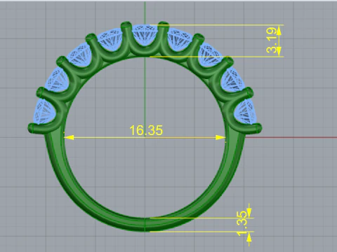 797 Ring 3D Print Model