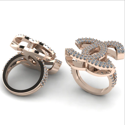 798 Ring with sign 3D Print Model .c4d .max .obj .3ds .fbx .stl .blend 