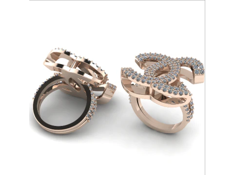 798 Ring with sign 3D Print Model