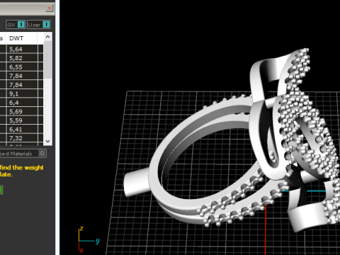 798 Ring with sign Model Cetak 3D