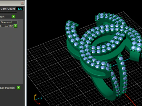 798 Ring with sign 3D Print Model
