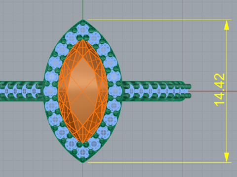 800 Ring 3D Print Model
