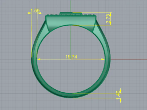 802 Ring 3D Print Model