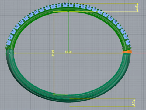 803 Bracelet 3D Print Model