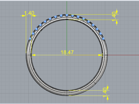 826 Ring 3D Druckmodell