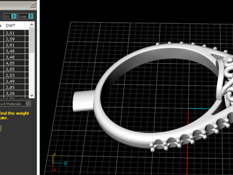 827 Ring Modelo de Impressão 3D