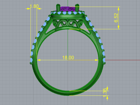 827 Ring Modelo de Impressão 3D
