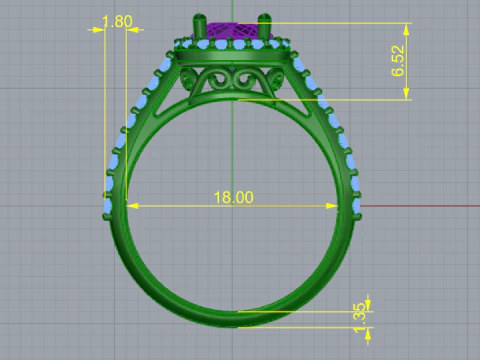 827 Ring 3D Print Model