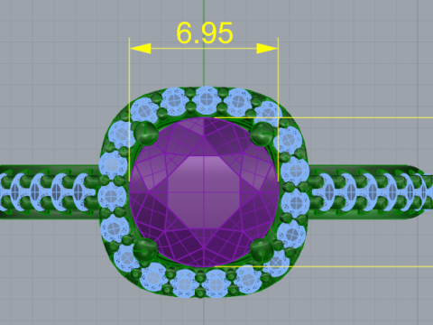 827 Ring Modelo de Impressão 3D