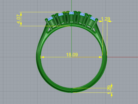 828 Ring Model Cetak 3D