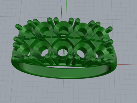 828 Ring 3D Print Model