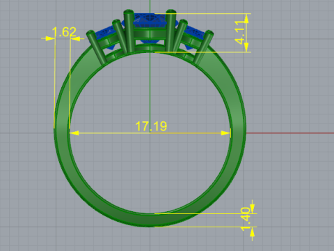 830 Ring 3D Print Model