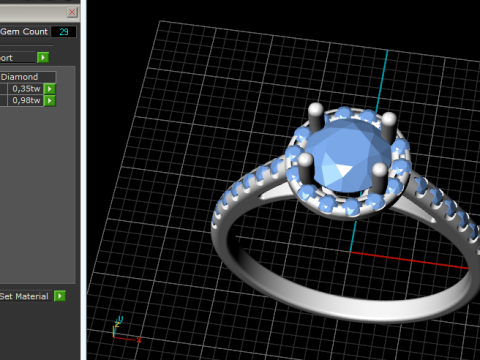 831 Soliter ring 3D Print Model