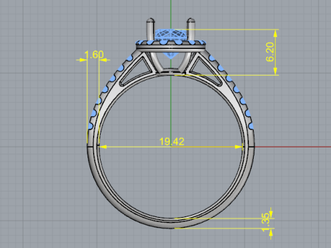 831 Soliter ring 3D Print Model