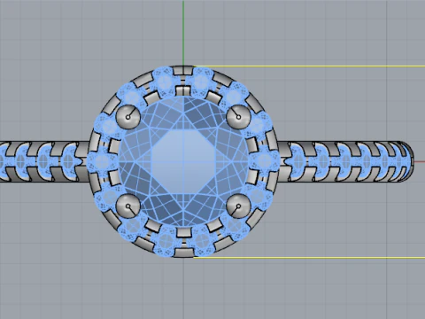 831 Soliter ring 3D Print Model
