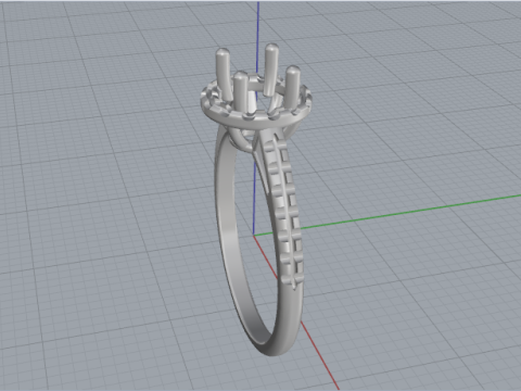 831 Soliter ring 3D Print Model
