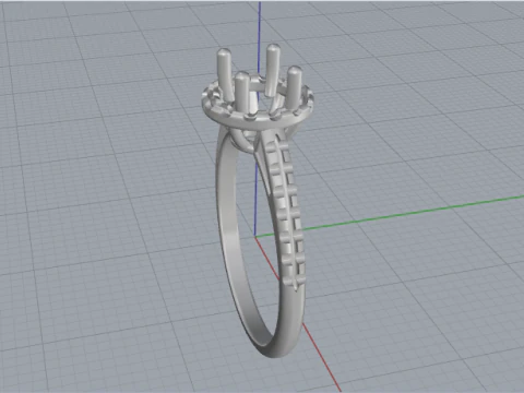 831 Soliter ring 3D Print Model