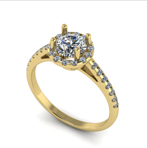 831 Soliter ring 3D Print Model .c4d .max .obj .3ds .fbx .stl .blend 