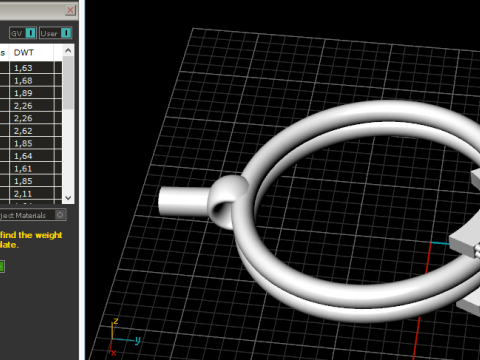 832 Ring with letters T Z 3D Print Model