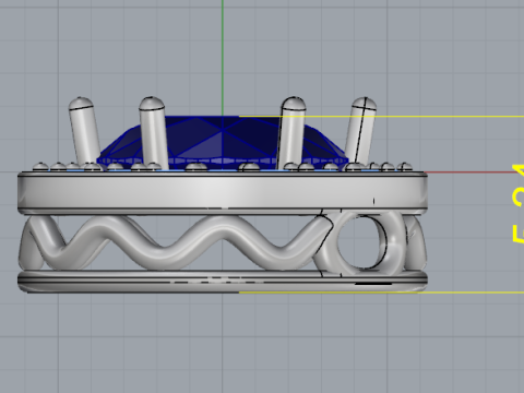 833 Round pendant 3D Print Model