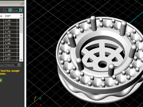 833 Round pendant 3D Print Model