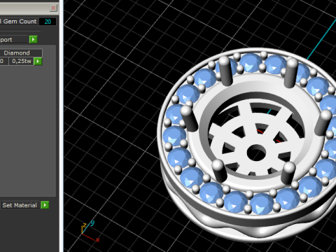 833 Round pendant 3D Print Model