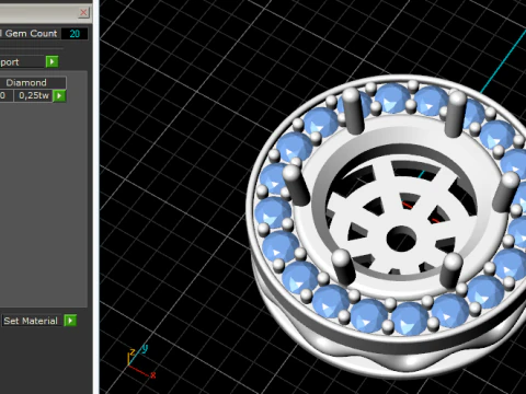 833 Round pendant 3D Print Model