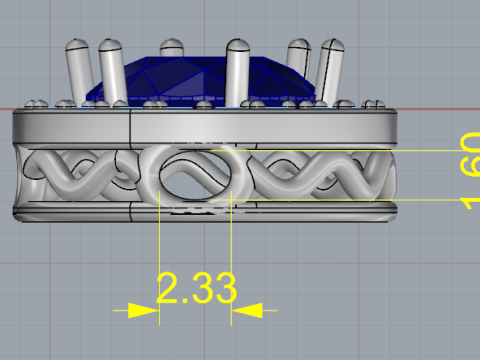 833 Round pendant 3D Print Model