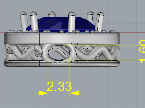 833 Round pendant 3D Print Model