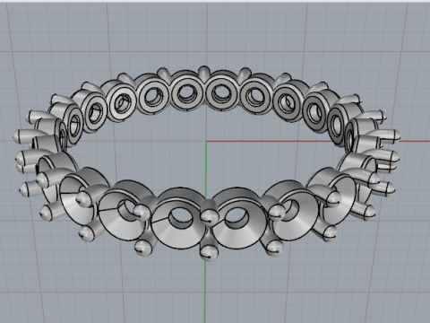 834 Ring 3Dプリントモデル
