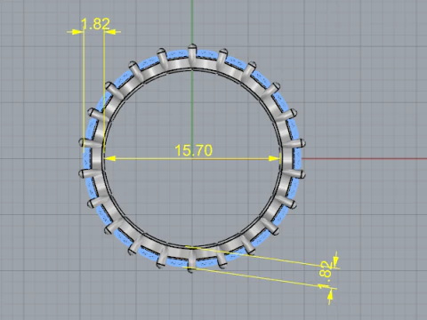 834 Ring 3D Print Model
