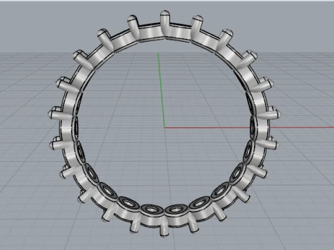 834 Ring 3D Print Model