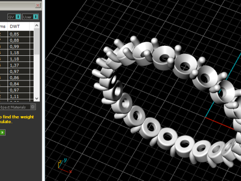 834 Ring 3Dプリントモデル