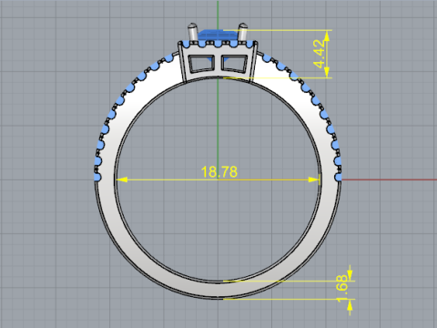 835 Ring 3D Принт Модель