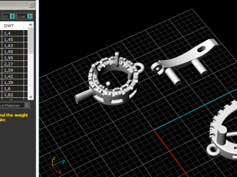 836 Earrings 3D Print Model
