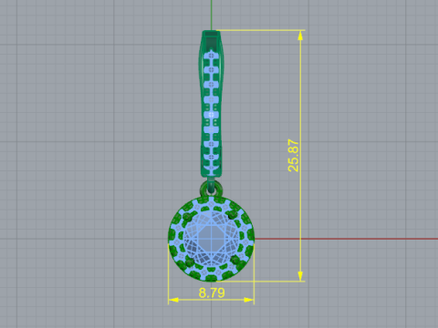 836 Earrings 3D 打印模型