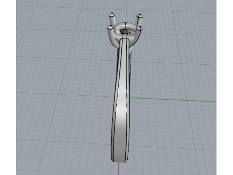 837 Soliter ring 3D-Druckmodell