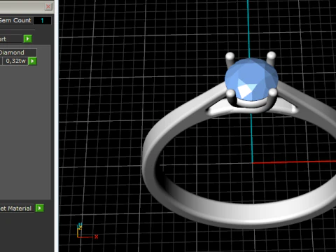 837 Soliter ring 3D Print Model